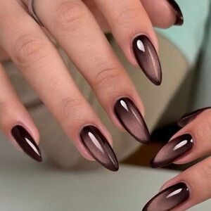 Elegant cat eye press on nails